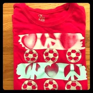 989 Place Girls Size 10/12 L Short Sleeve Shirt